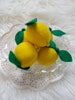 Felt lemon. Felt fruits , felt food