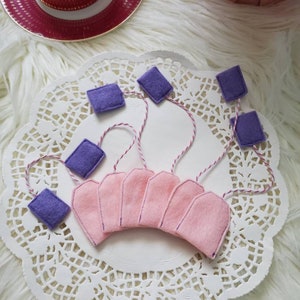 Felt tea bags