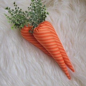 Fabric Easter carrots, Farmhouse decor, Easter decor, Spring decor, Vase filler, Carrots