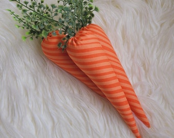 Zanahorias de tela para Pascua, decoración de granja, decoración de Pascua, decoración de primavera, relleno para jarrones, zanahorias