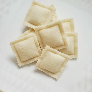Felt ravioli,  felt pasta , felt food, felt dinner set