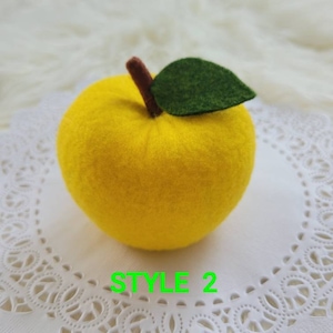 Felt apples ,felt Fruits, felt food , fake apples ,pretend play apples image 3