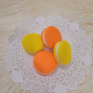 Felt macaron, pretend play macarons , pretend play food ,play food ,felt food , felt bakery