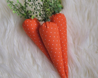 Zanahorias de tela para Pascua, decoración de granja, decoración de Pascua, decoración de primavera, relleno para jarrones, zanahorias