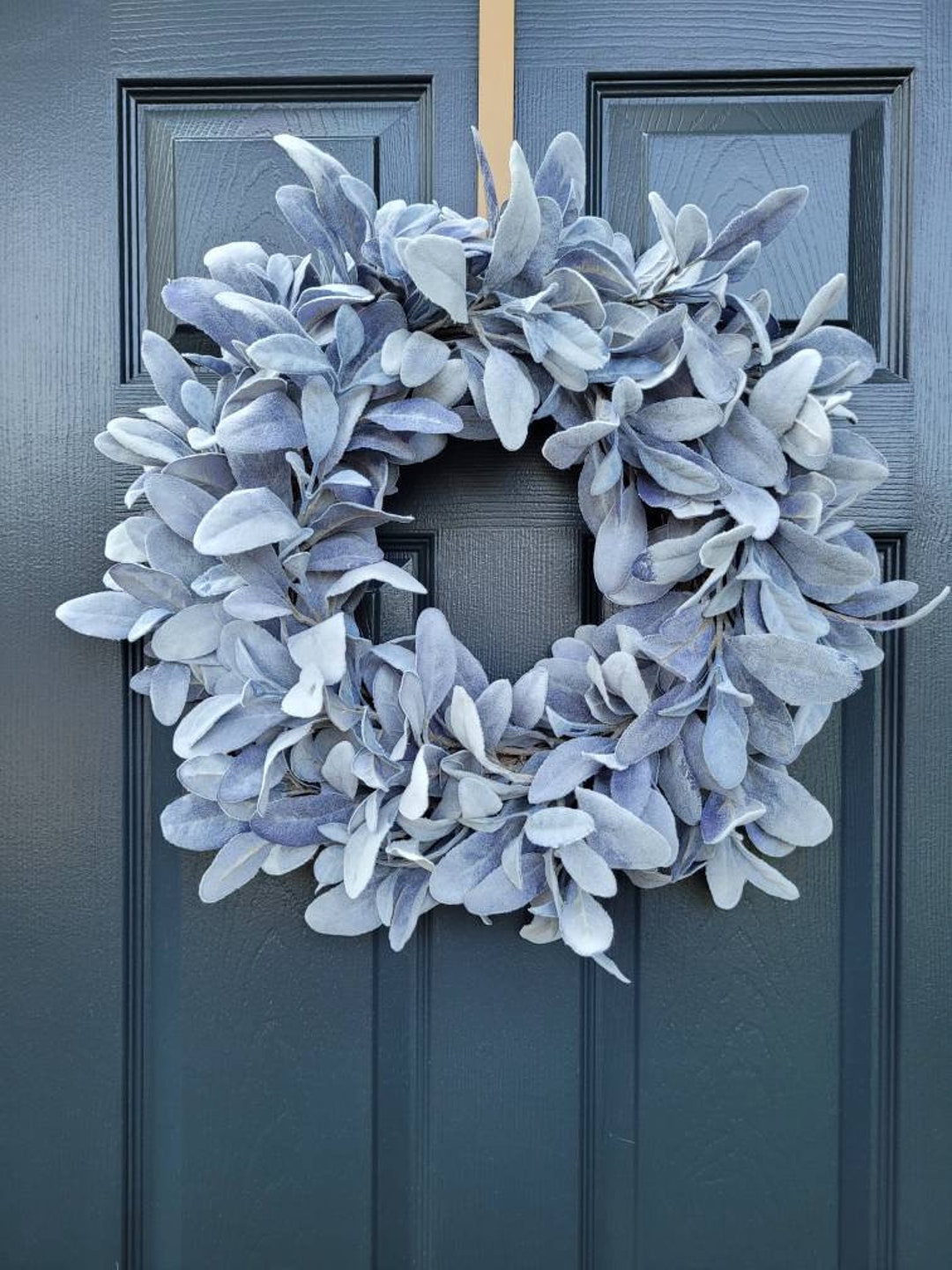 Lamb's Ear Wreath , All Season Greenery Wreath for Front Door ...