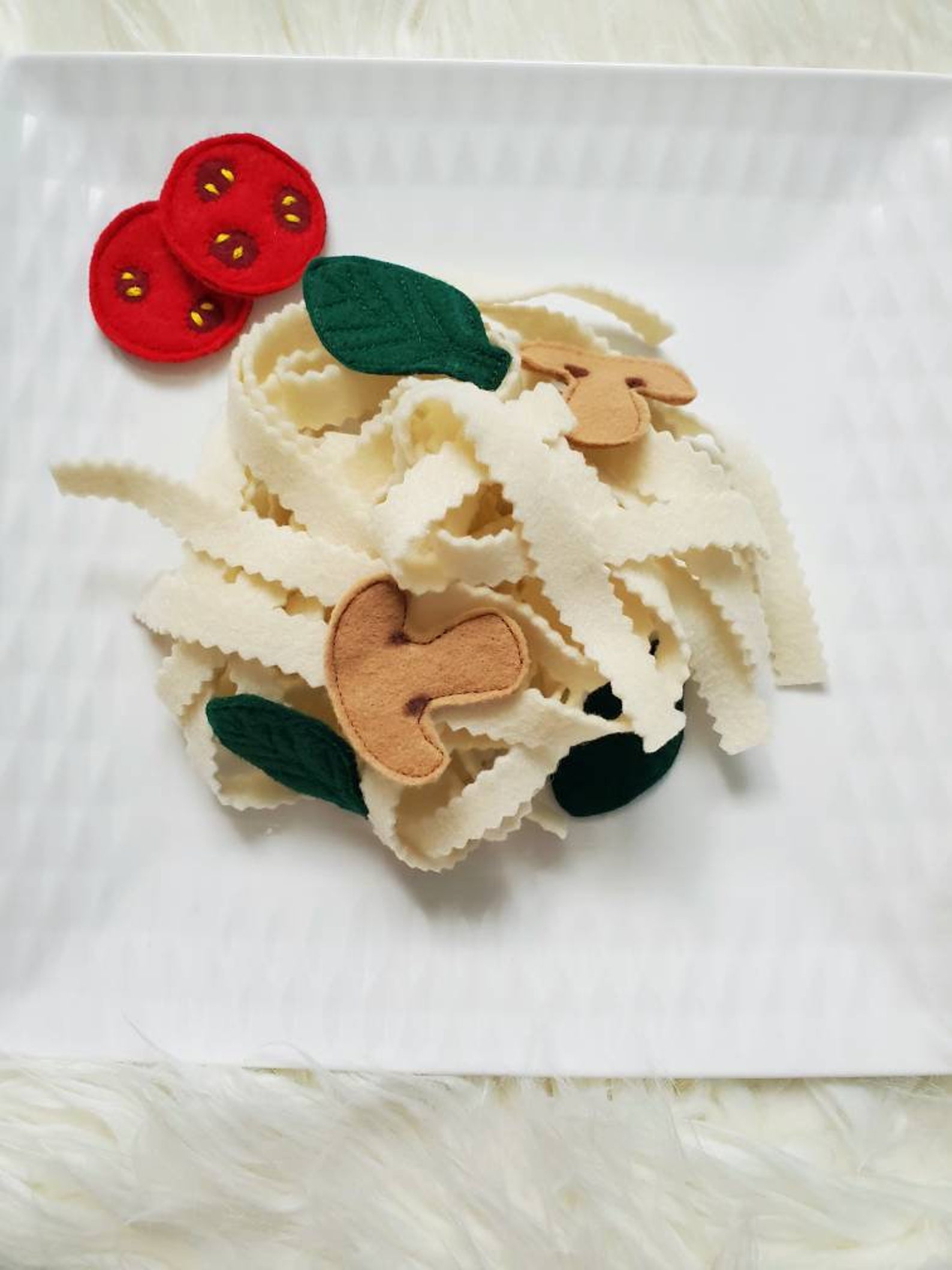 Felt Pasta Dinner Pretend Play Food Felt Pasta Felt Etsy
