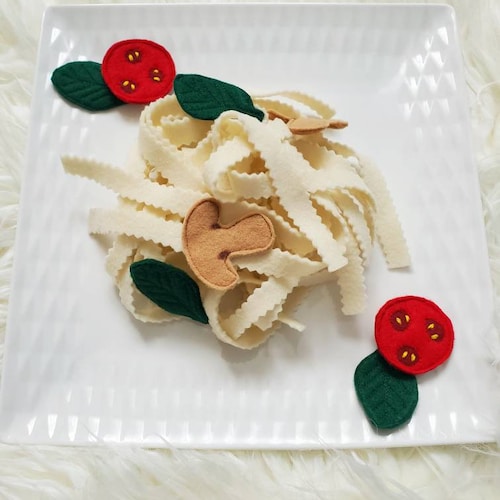 Felt Pasta Dinner Pretend Play Food Felt Pasta Felt Etsy