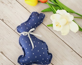 Fabric Easter Bunnies, Fabric stuffed bunny, Easter decor