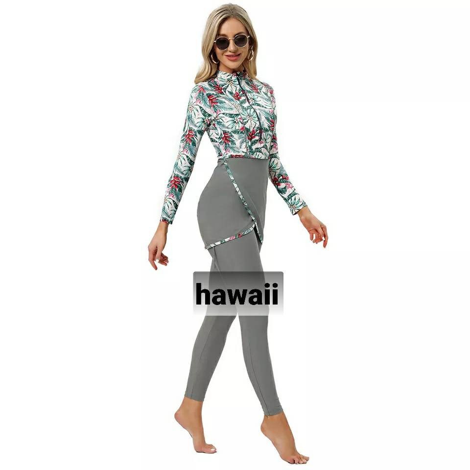 3 Piece Modest Swimwear Burkini Quality Swimwear Full Etsy