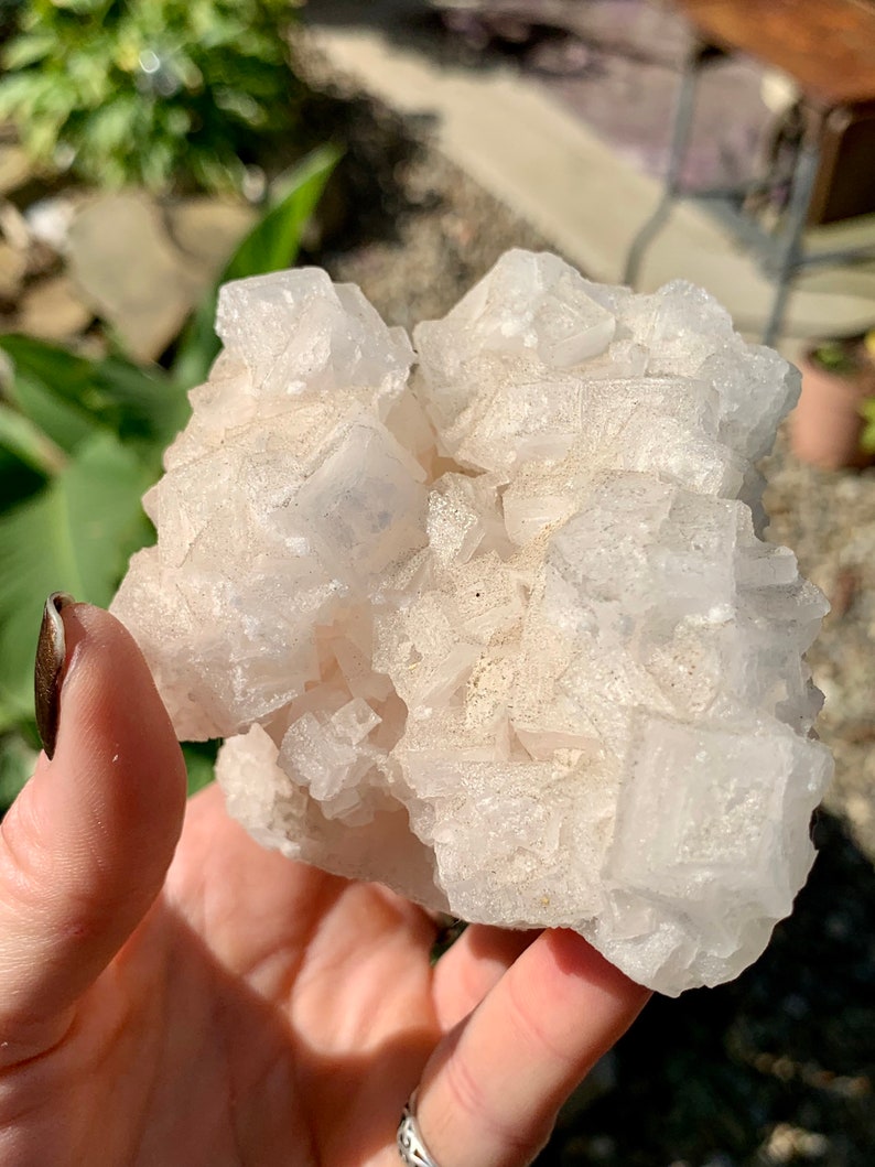Pink Halite Large Salt Crystal Mineral Specimen Etsy
