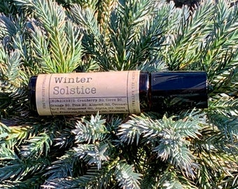 Winter Solstice Blend Wildcrafted Pure Essential Oil Roller Bottle