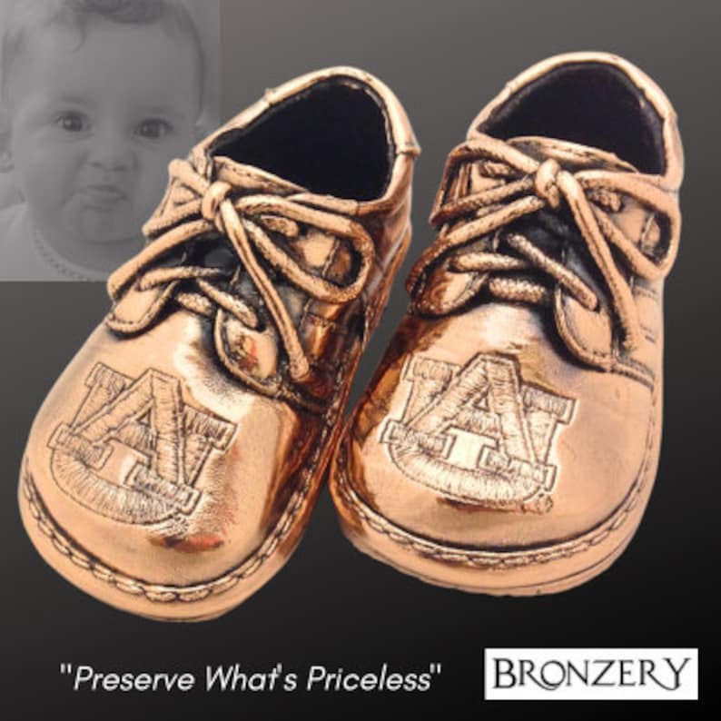 Personal Baby Shoe Bronze Plated Digital Gift Certificate, gift Baby shoes, Baby shower, gifts for parents, bronze, baby keep sakes image 5