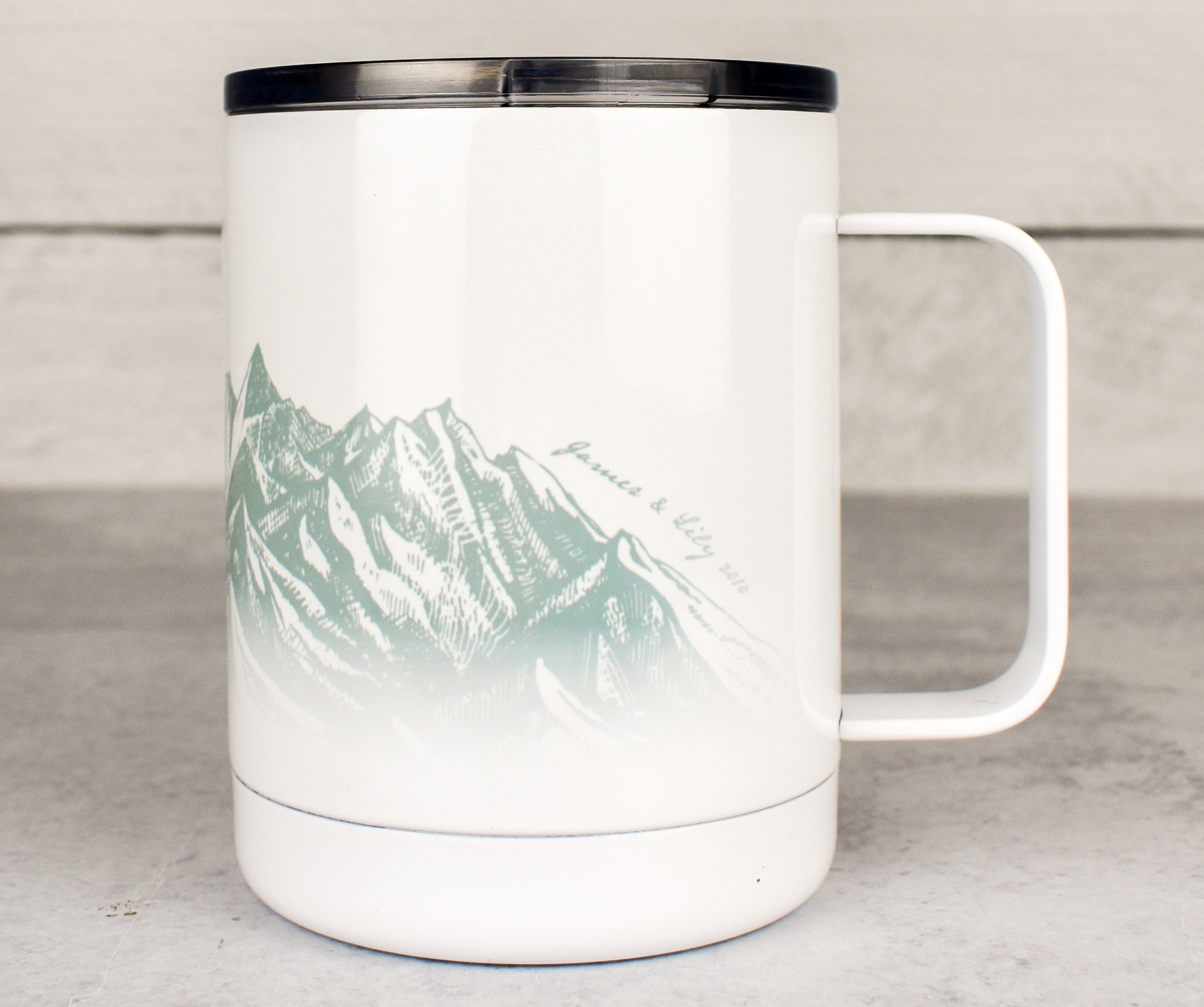Custom Mountain Travel Mug Randonnée Outdoors Adventure Mug Etsy