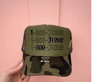 Jesus Hotline Trucker Hat | 1-800-Jesus