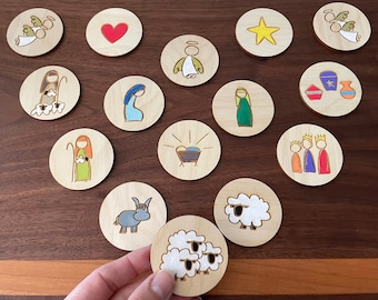 Nativity Story Starters- DIY Hand-Painted Gift, Teaching, & Activity Set about Jesus and Christmas