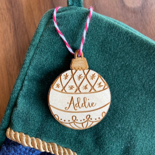 Personalized Stocking Tags, Mini Ornaments, or Christmas Tags