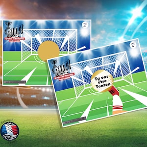 Carte à gratter football – Annonce surprise ! Ticket a gratter foot, annonce, surprise