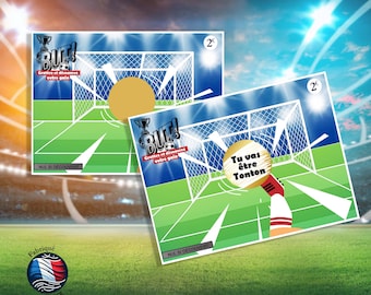 Carte à gratter football – Annonce surprise ! Ticket a gratter foot, annonce, surprise