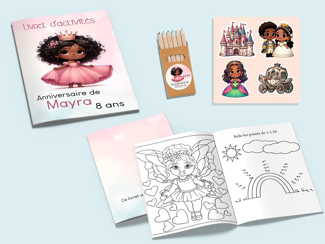 Kits D'activités Pour Enfants Mariage - Lot De 12, Avec Livre De Coloriage, Crayons, Gomme, Autocollants, Pour Occuper Les Petits Invités