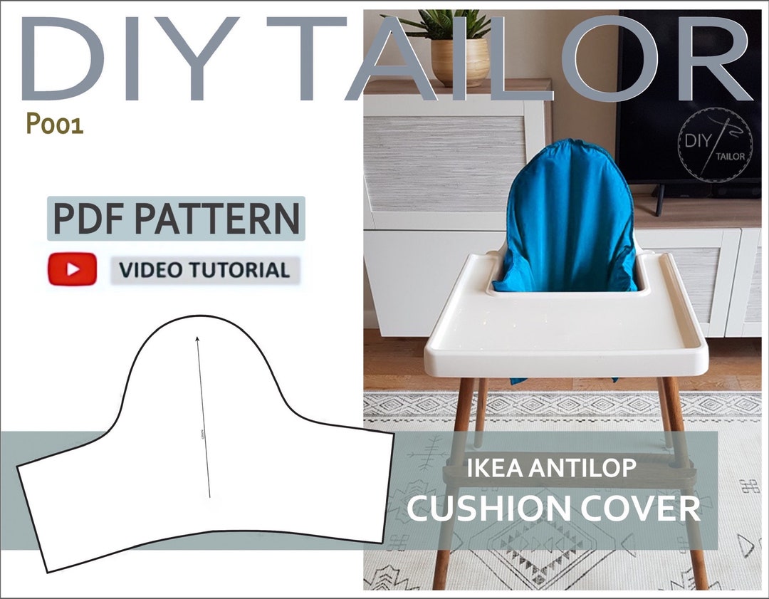 IKEA Antilop Cushion Cover /support Pillow Cover PDF Pattern Etsy
