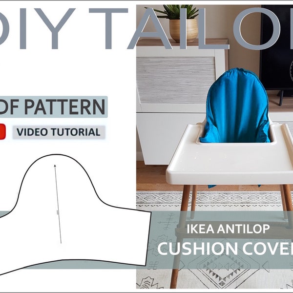 IKEA Antilop Cushion Cover /Support Pillow Cover PDF Pattern