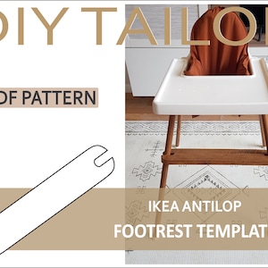 IKEA Antilop Highchair Footrest PDF Template