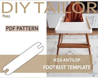 IKEA Antilop Hochstuhl-Fußstütze PDF-Vorlage