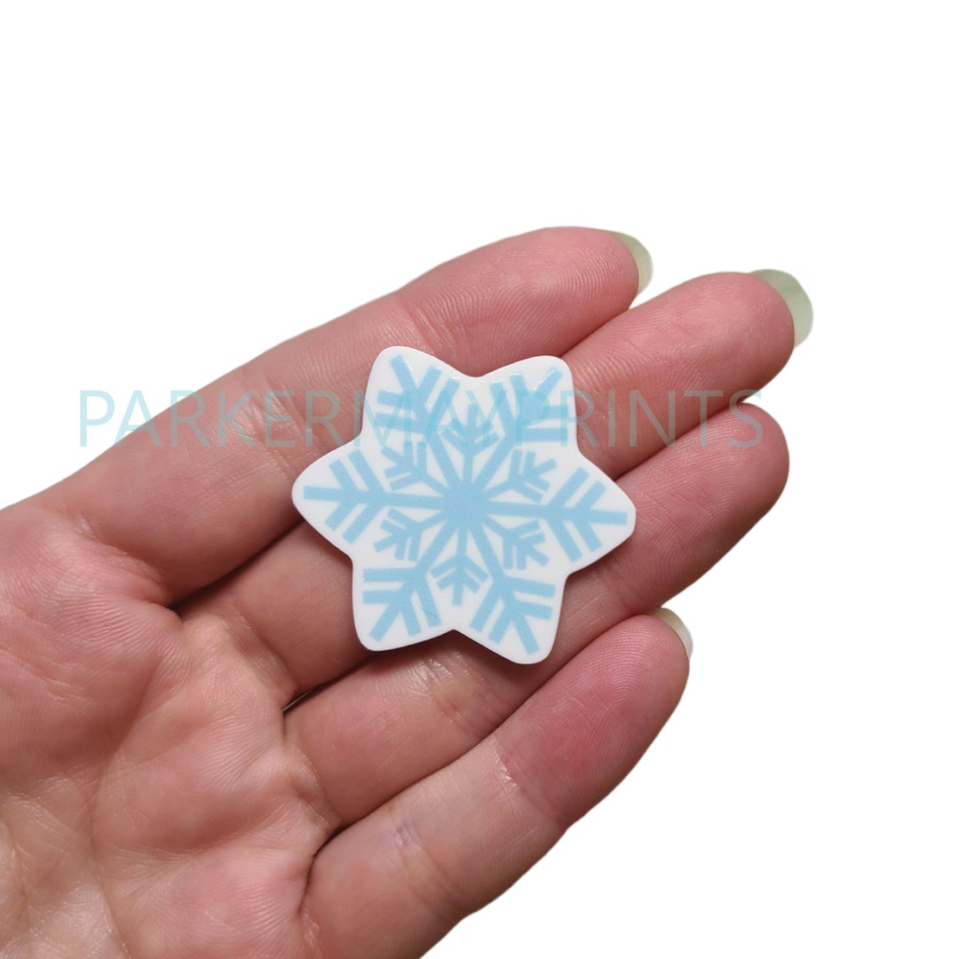 Snowflake Planar Resin | Snowflake Cabochon | Flatback | Snowflake ...