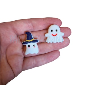 Ghost Silicone Beads | Focal Beads | Pen Beads | Fall Beads | White Ghost | Silicone Beads | Halloween