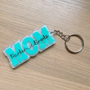 MOM KEYCHAIN | Mother&#39;s Day Gift | Kids Names Keychain | Grandma Keychain | Personalized Keychain | Gift For Mom | Mother&#39;s Day Keychain