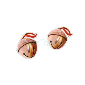 Christmas Bell Planar Resin | Resin Flatback | Christmas Accessories | Hair Bow Charm | Scrapbooking | Embellishment | Crafts | Bells