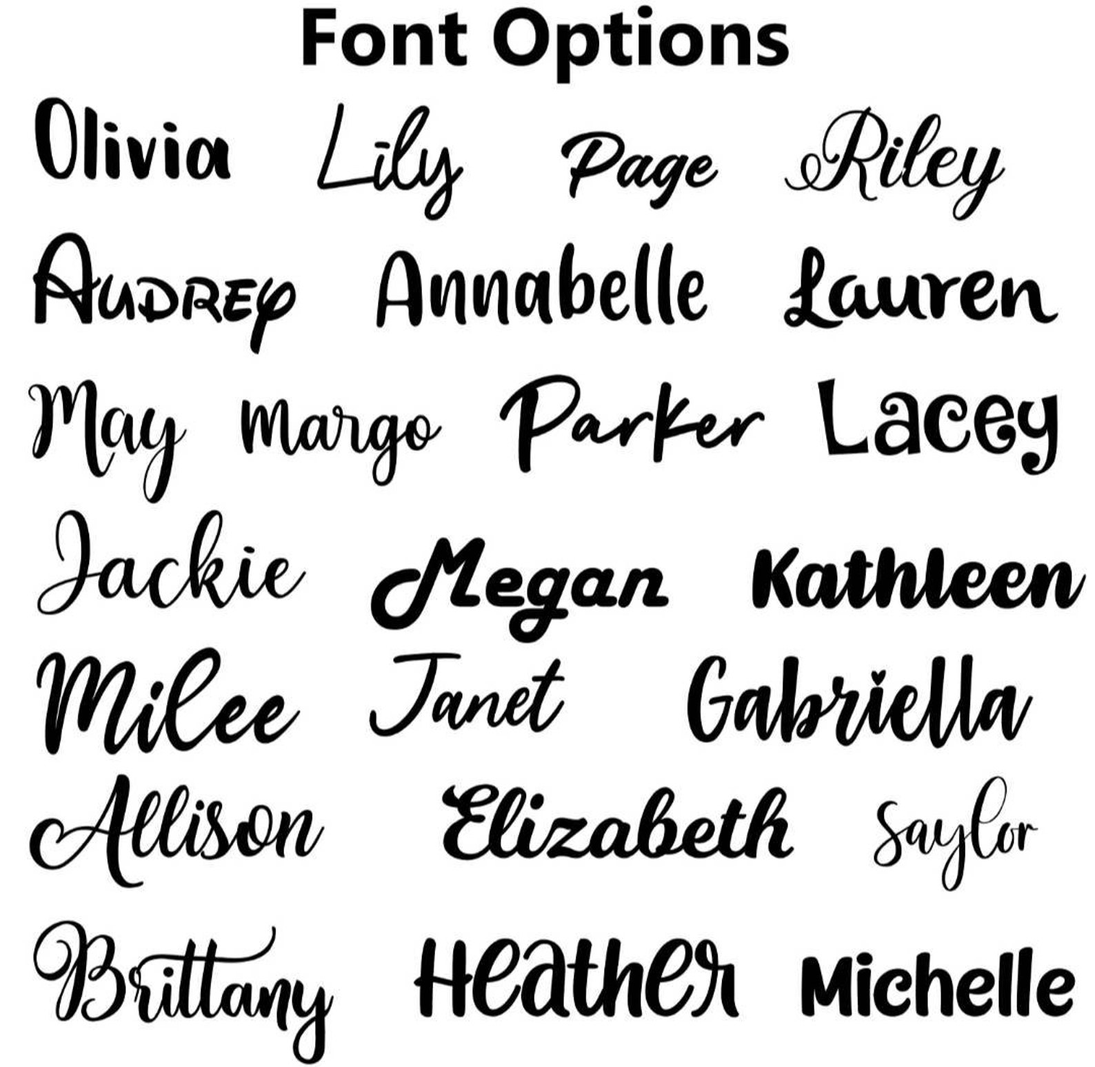 FLOWER NAME DECAL Flower Name Sticker Flower Decal - Etsy