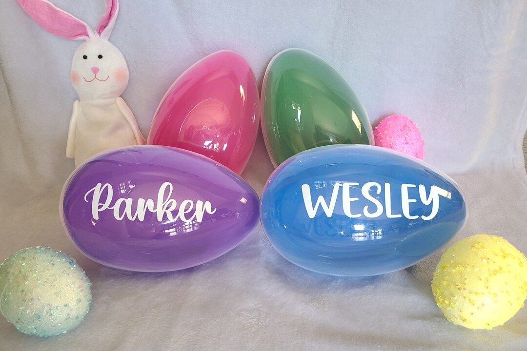 Personalized Jumbo Easter Eggs for Kids Easter Egg Easter Basket