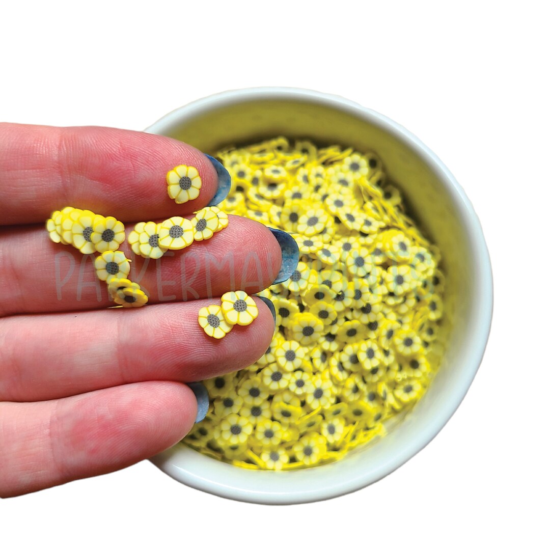 Yellow Sunflower Sprinkles Flower Slices Sunflower Sprinkles Flower