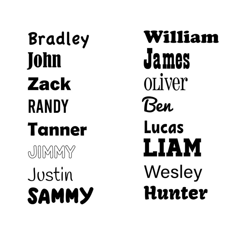 WAFFLE NAME DECAL Waffle Name Sticker Waffle Decal Etsy