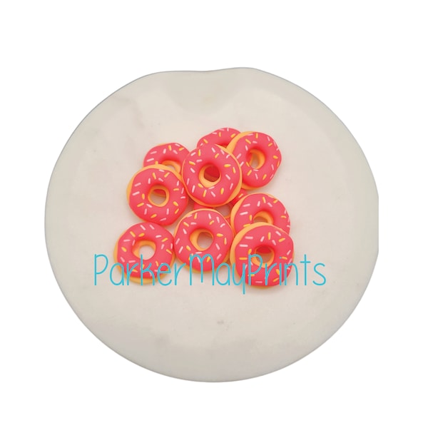 Donut Cabochon | Resin Flatback | Kawaii | Donut Accessories | Hair Bow Charm | Scrapbooking | Embellishment | Crafts | Donuts | Donut