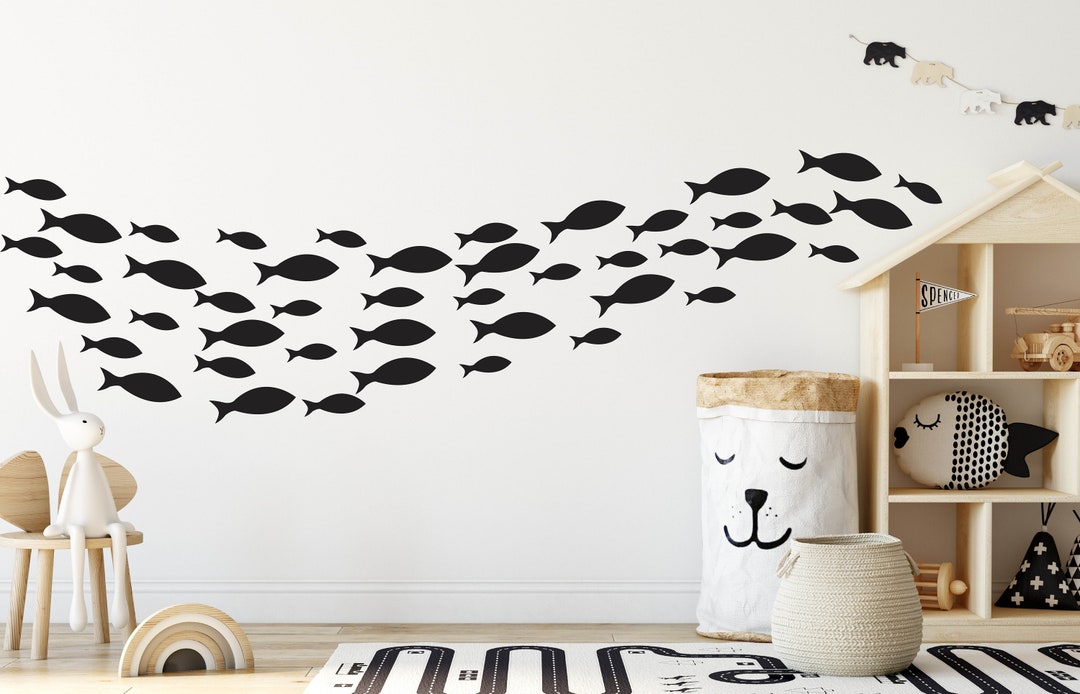 FISH WALL STICKERS Kids Wall Stickers Fish Wall Decals Baby Room Décor