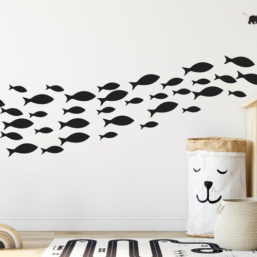 FISH WALL STICKERS Kids Wall Stickers Fish Wall Decals Etsy