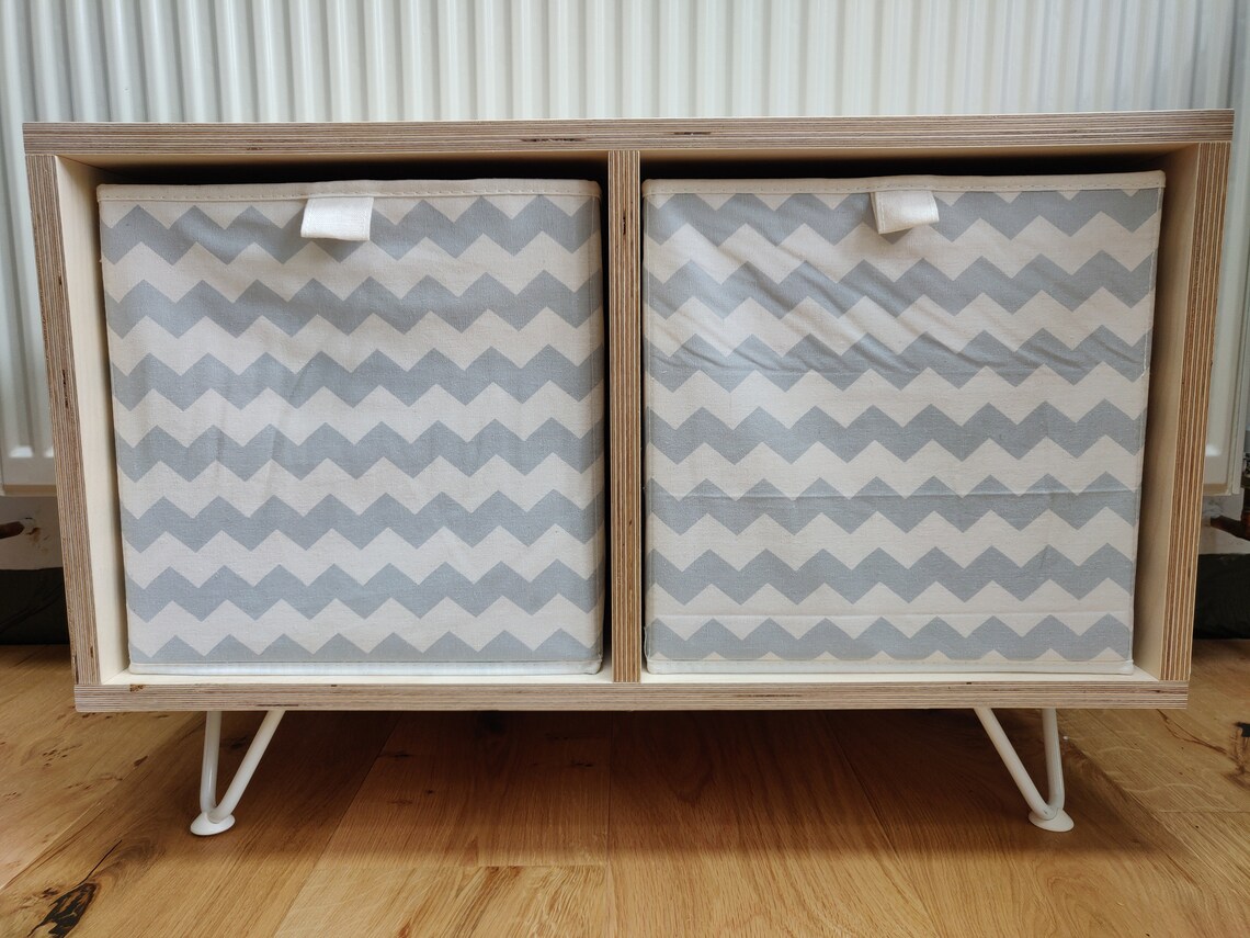 Birch Plywood Storage Cube Double 30cm Etsy