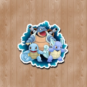 Water Starter Creature Evolutions Sticker (WATERPROOF)