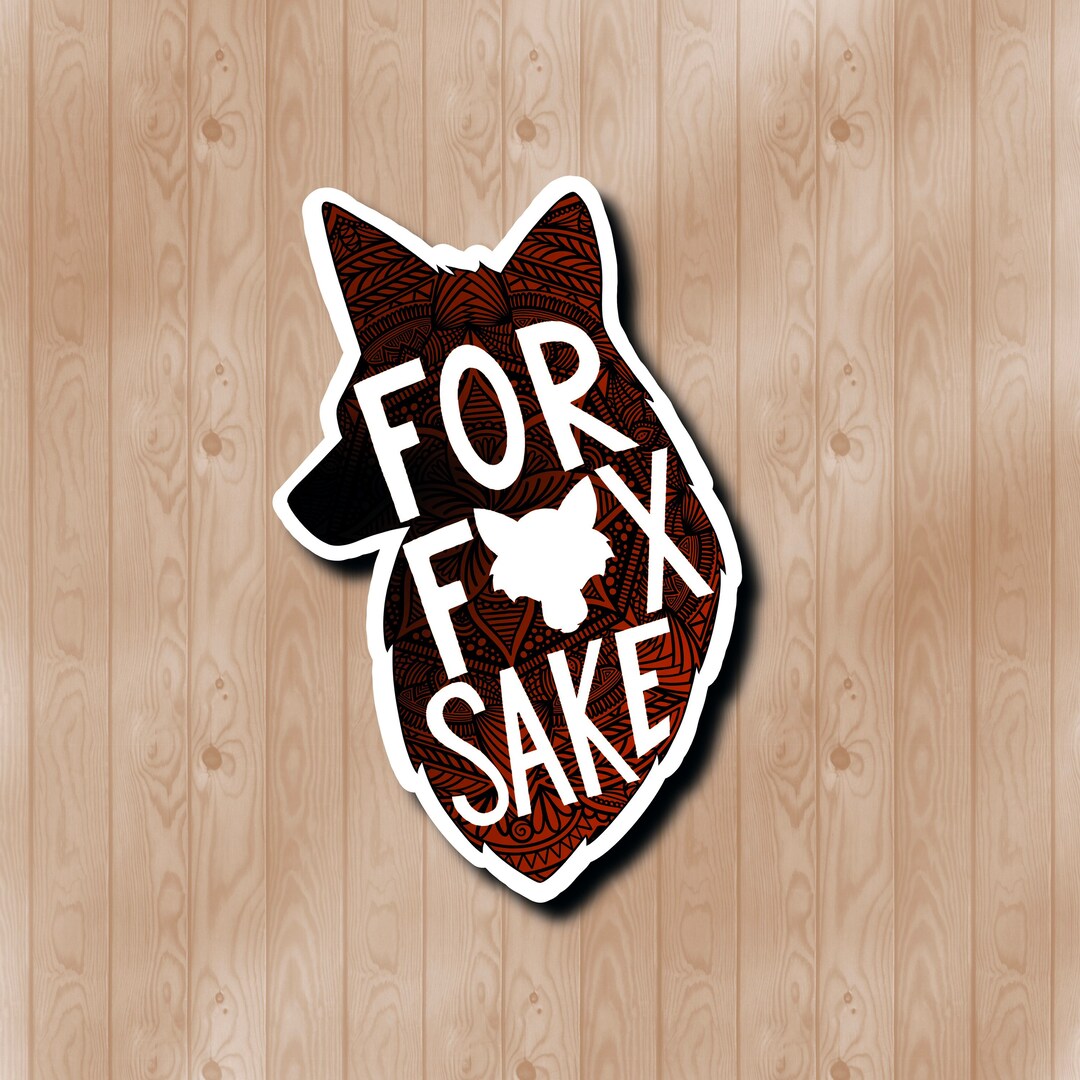 Foxing Sticker Fox Sticker (WATERPROOF) - Etsy