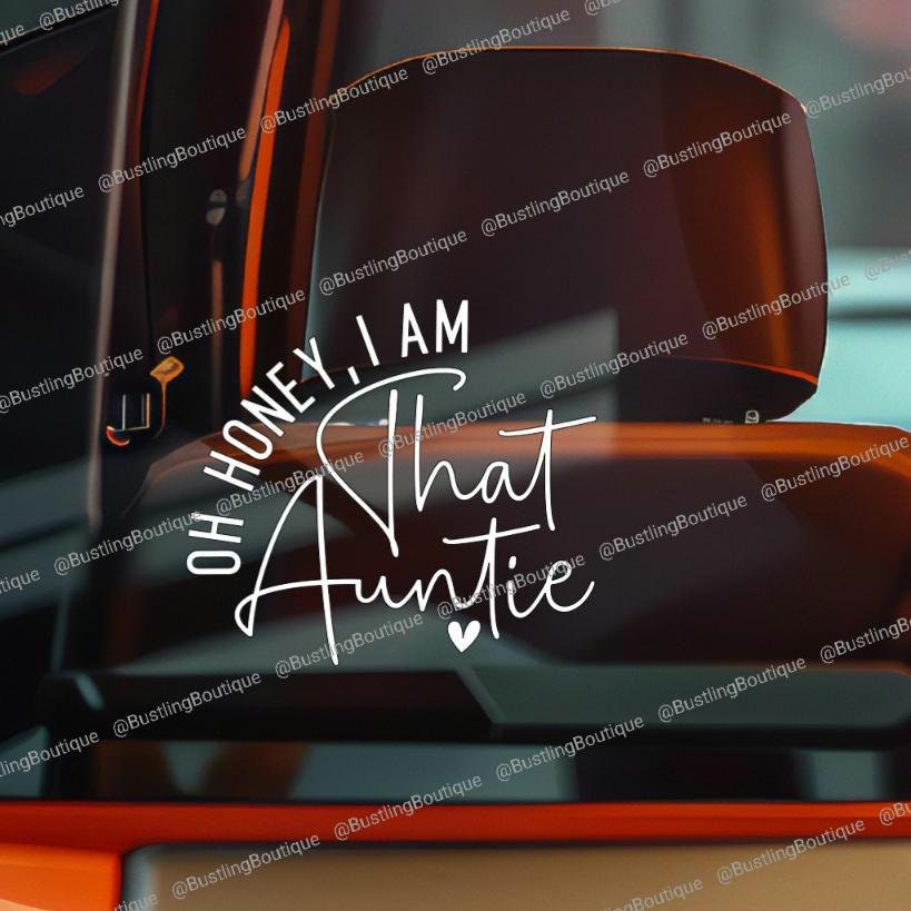 CafePress 'Amazing Aunt' Bumper Sticker - Vinyl Car Decal (Small 5x3 Or Large 7.5x4.5)