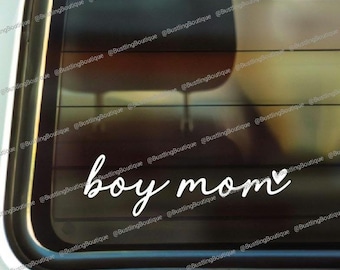 Boy Mom Decal, Car Decal, Free Shipping