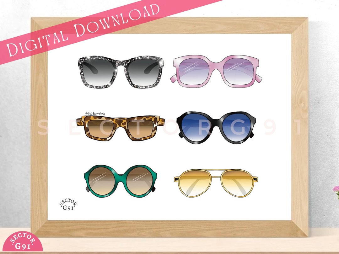 Chic Sunglasses Collection Designer Modern Shades Summer Essentials ...