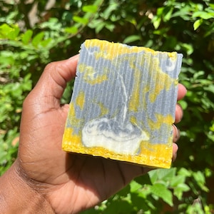 Activated Charcoal and Turmeric Soap Bar/Detoxifying Soap Bar helps with frequent acne breakouts and oily skin