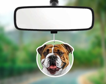 Dog Terrier Rear View Mirror Charm Puppy Dog Car Chim