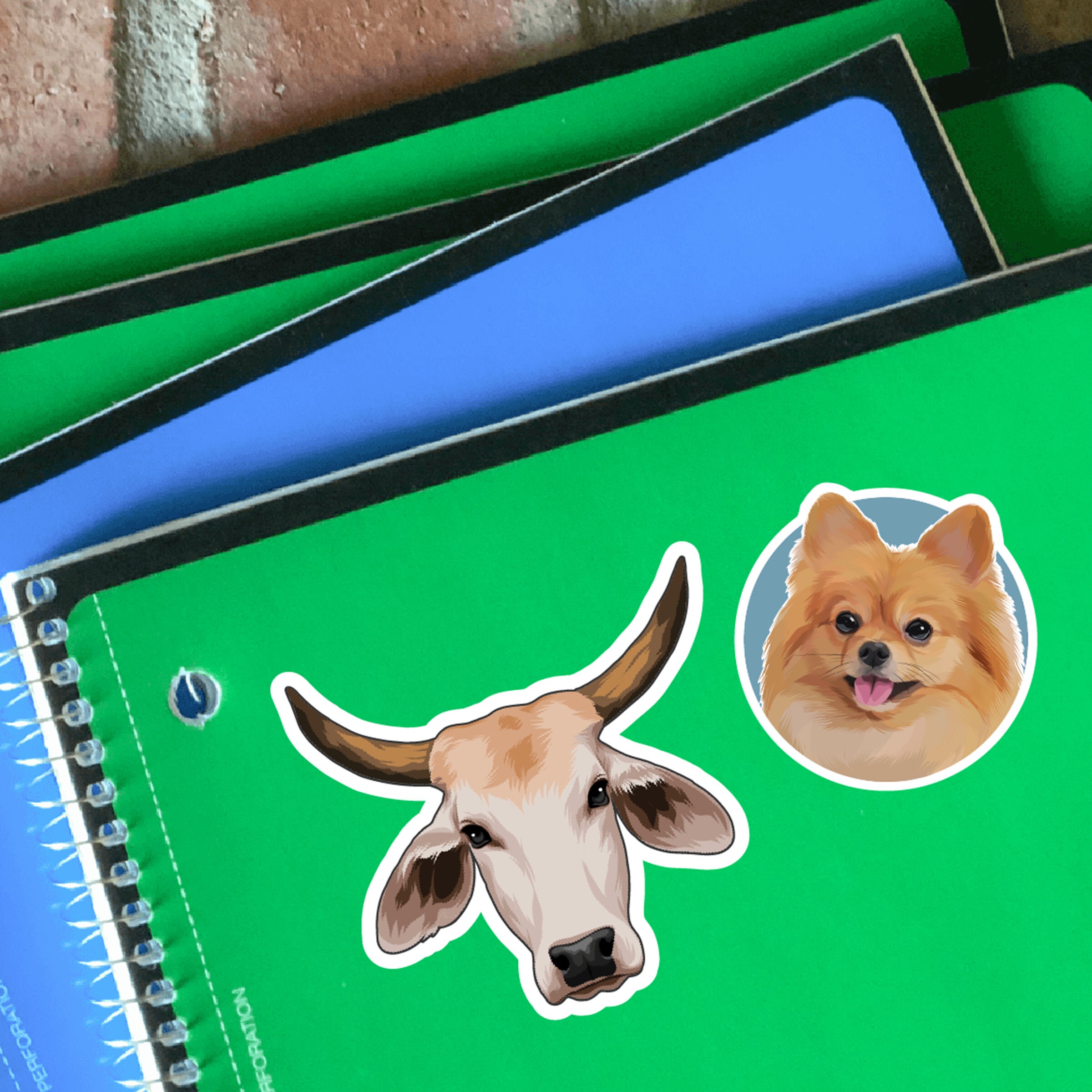 Bull Sticker, Waterproof Vinyl Sticker for Cow Lovers, Brahma Bull ...