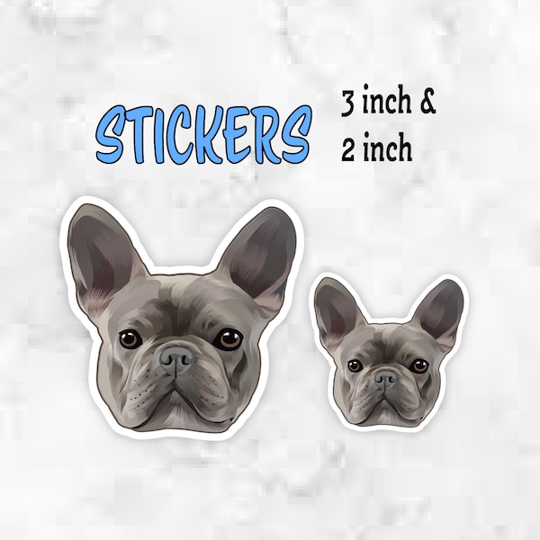 Top Dad Sticker Gray Frenchie Sticker - Etsy UK
