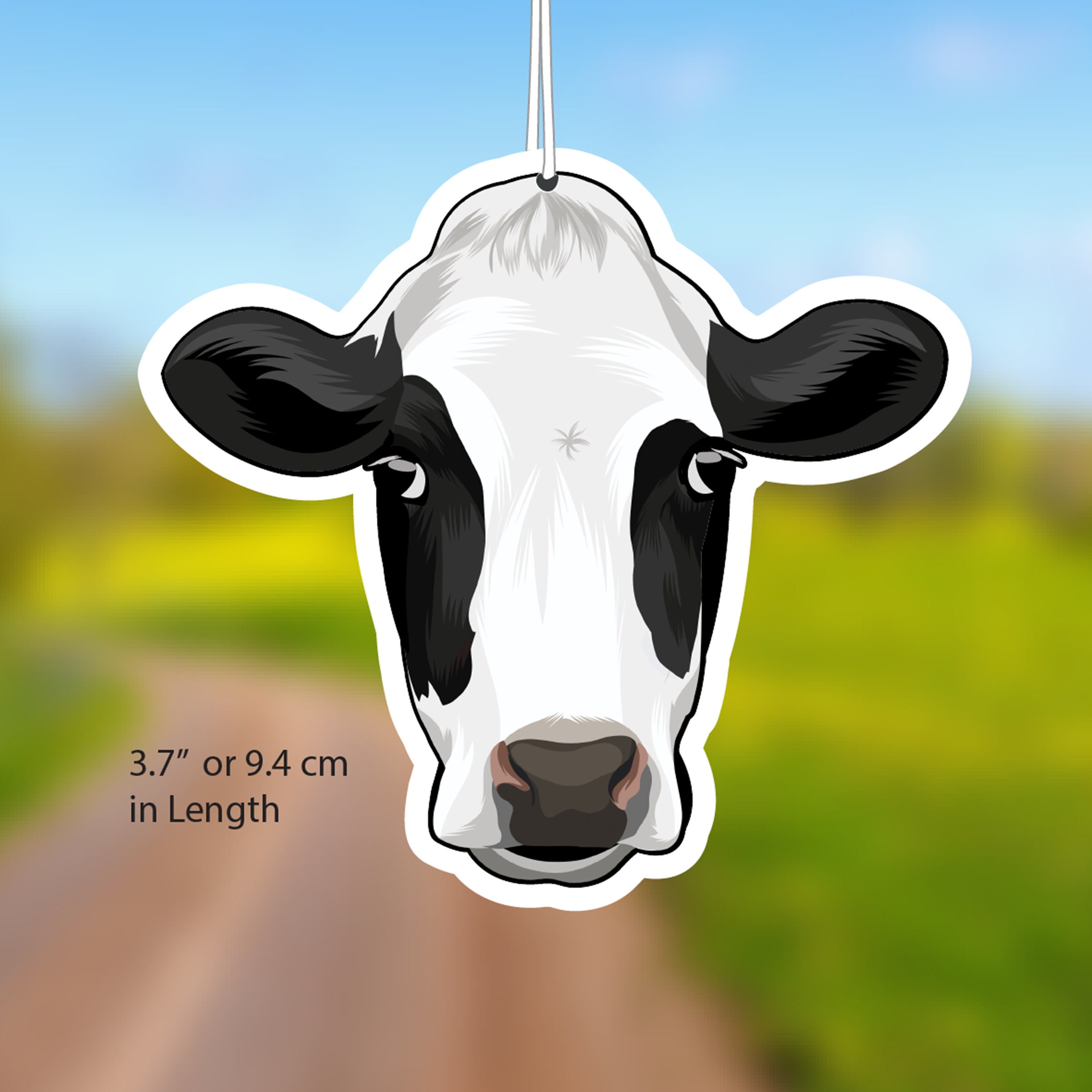 Dairy Cow Car Air Freshener Rear View Mirror Hanging Car Etsy