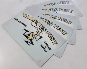 Vamonos Pest DIGITAL DOWNLOAD PRINT Breaking Bad Better Call Saul Business Card Prop - Gustavo Fring, Walter White Saul Goodman